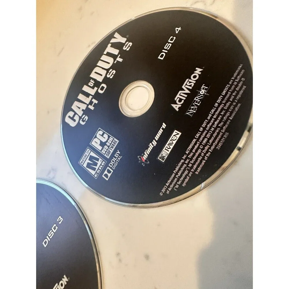 Call of Duty Ghosts (2013) PC Game, Complete 4 Discs Key Code Activation